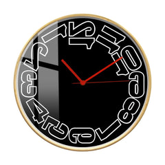 Horloge Inversée Noire