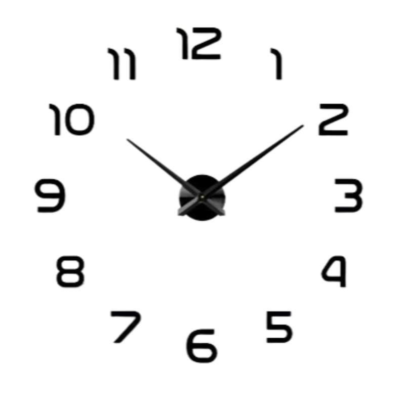 Grande Horloge Miroir 100 cm