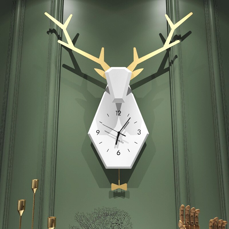 Horloge Tête de Cerf à Pendule