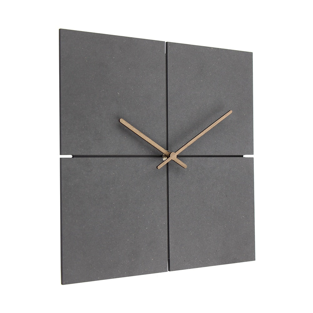 Horloge Bois Et Noir