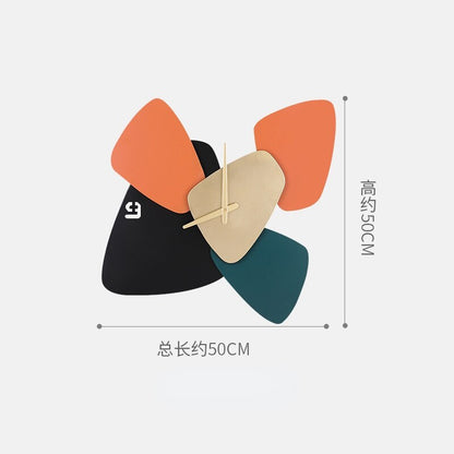 Horloge Design En Métal Coloré