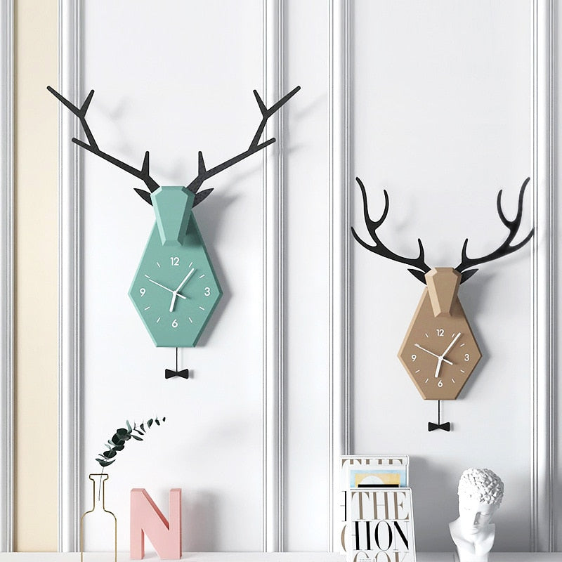 Horloge Tête de Cerf à Pendule