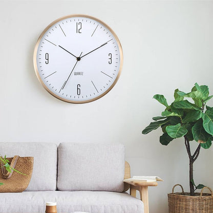 Horloge Or et Blanc