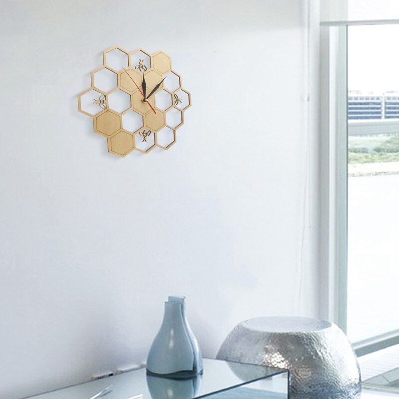 Horloge Murale Ruche d'Abeille 30 cm