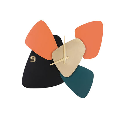 Horloge Design En Métal Coloré