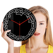 Horloge Inversée Noire