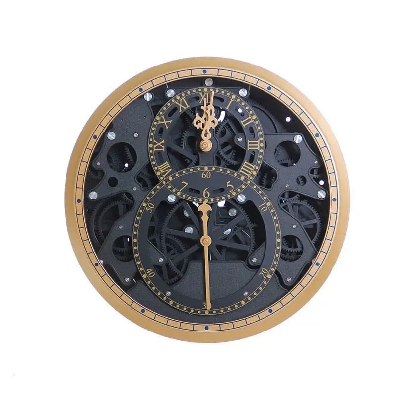 Grande Horloge Vintage à Rouage - horloge-industrielle