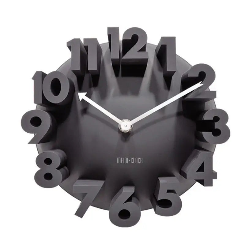 Horloge Art en Relief 24 x 24 cm — 4 Styles