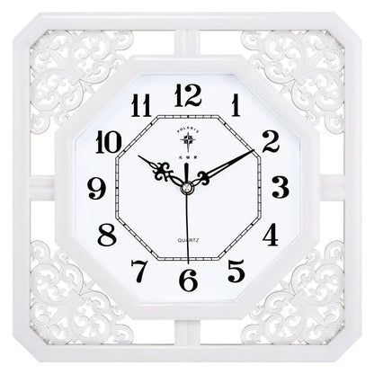 Horloge Blanche en Bois - horloge-industrielle
