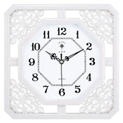 Horloge Blanche en Bois - horloge-industrielle