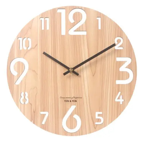 horloge bois blanc - horloge-industrielle