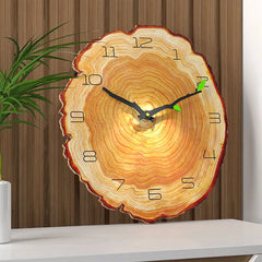 horloge bois moderne silencieuse - horloge-industrielle