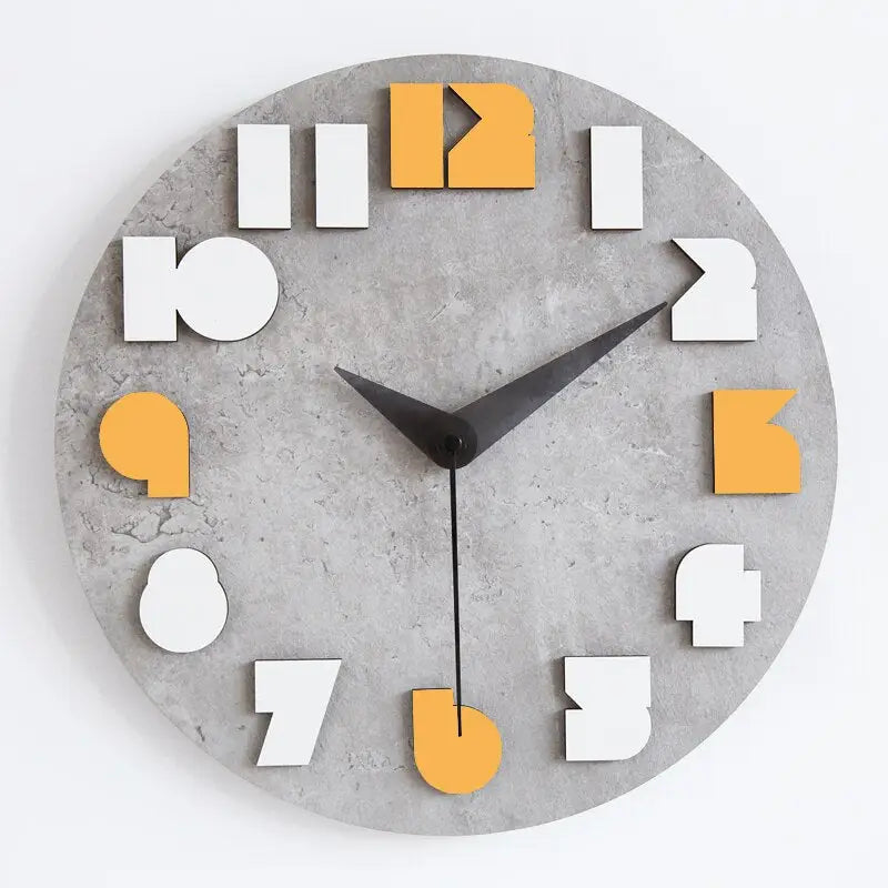 horloge en bois murale - horloge-industrielle