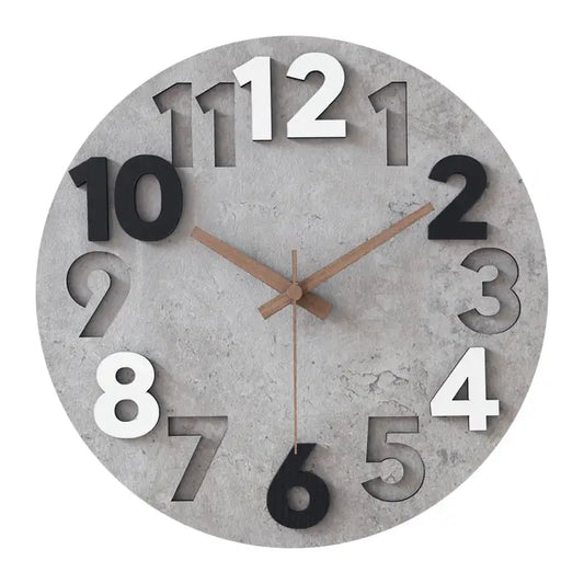 horloge en bois murale - horloge-industrielle