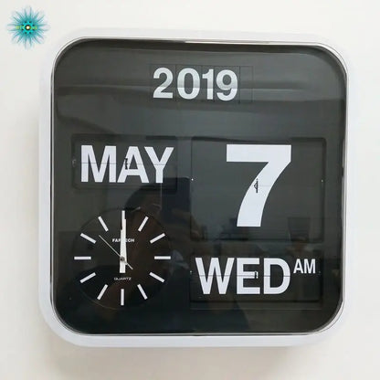 horloge calendrier flip flap - horloge-industrielle