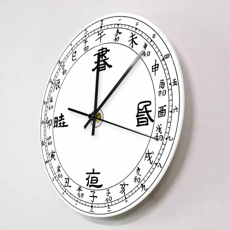 horloge calligraphie chinoise - horloge-industrielle