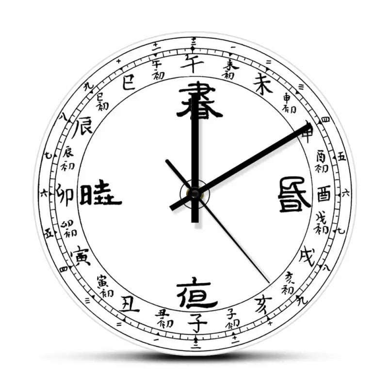 Horloge Calligraphie Chinoise