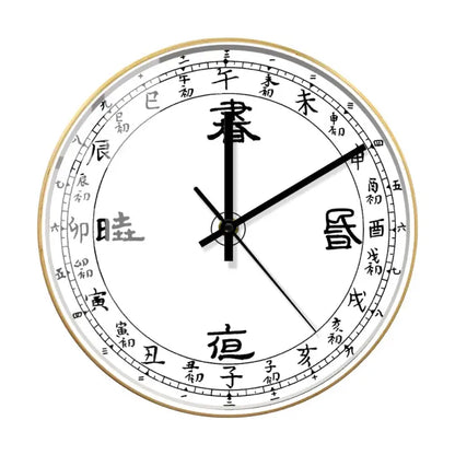 horloge calligraphie chinoise - horloge-industrielle