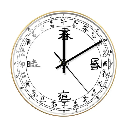 horloge calligraphie chinoise - horloge-industrielle