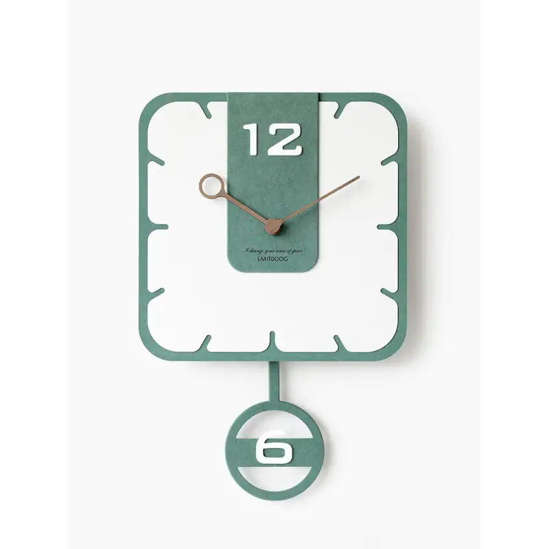 horloge carrée avec pendule - horloge-industrielle