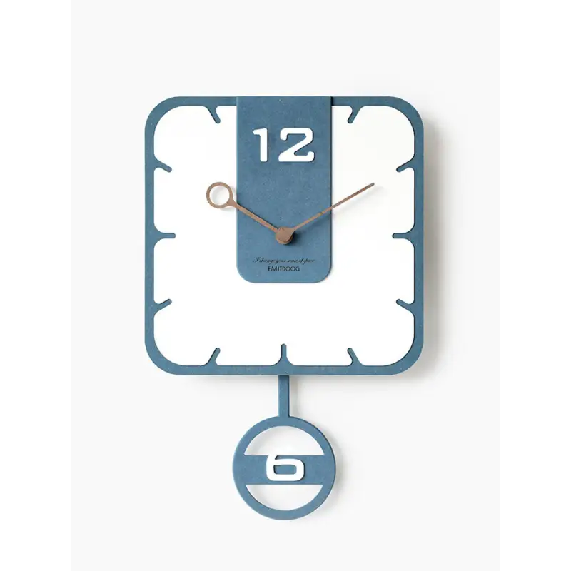 horloge carrée avec pendule - horloge-industrielle