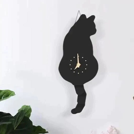 horloge chat vintage - horloge-industrielle
