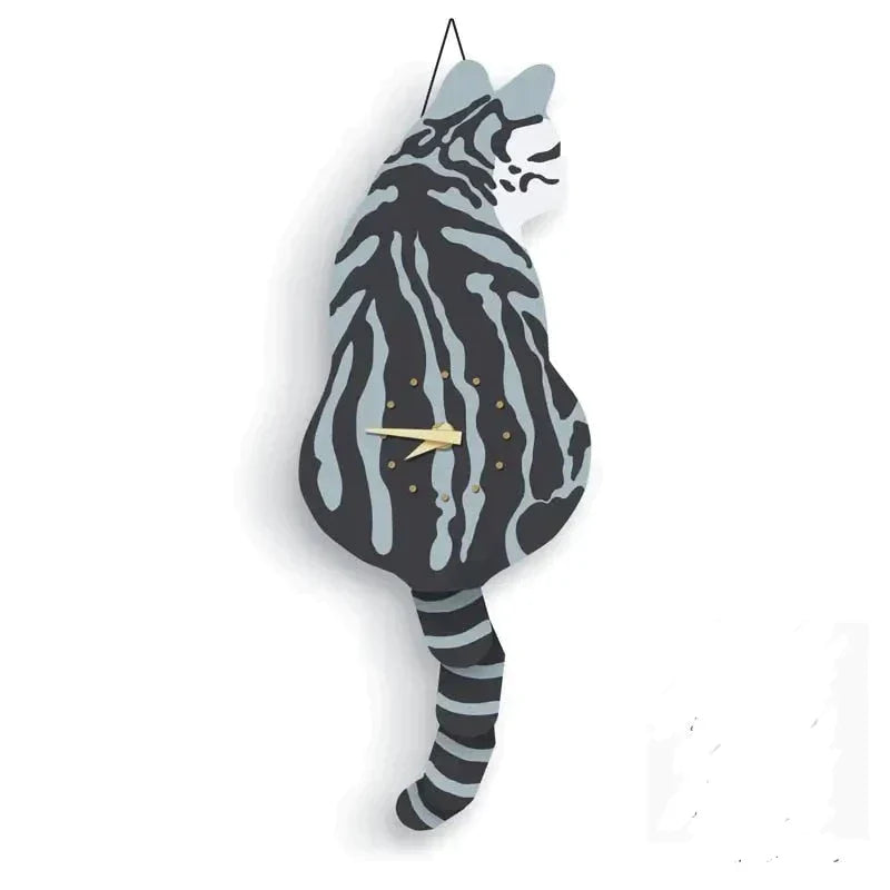 horloge chat vintage - horloge-industrielle