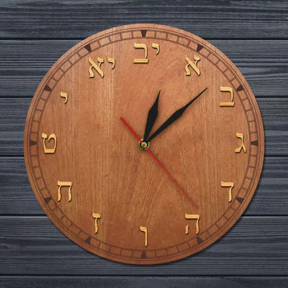 horloge chiffres hebreux - horloge-industrielle