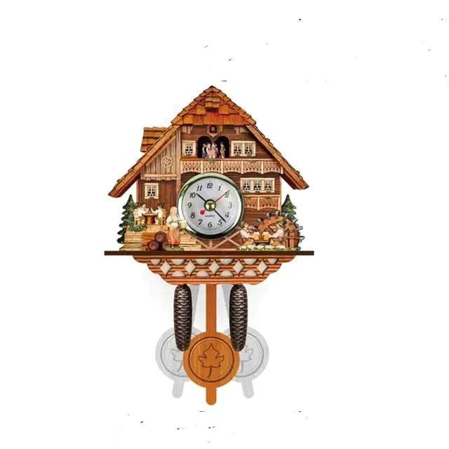 horloge coucou bois - horloge-industrielle