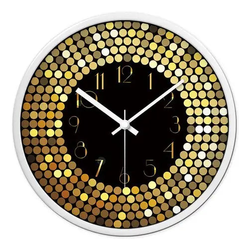 horloge decorative dorée - horloge-industrielle