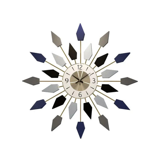 horloge fleur géante colorée - horloge-industrielle