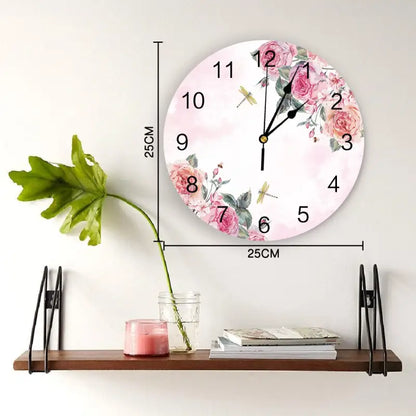 horloge fleurie - horloge-industrielle