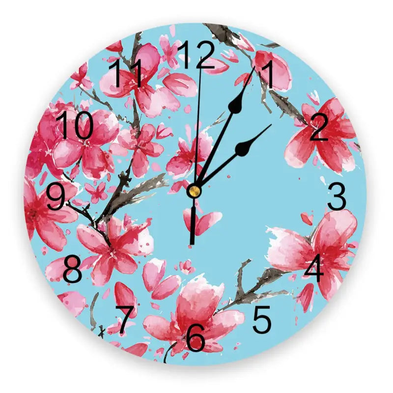 horloge fleurie - horloge-industrielle