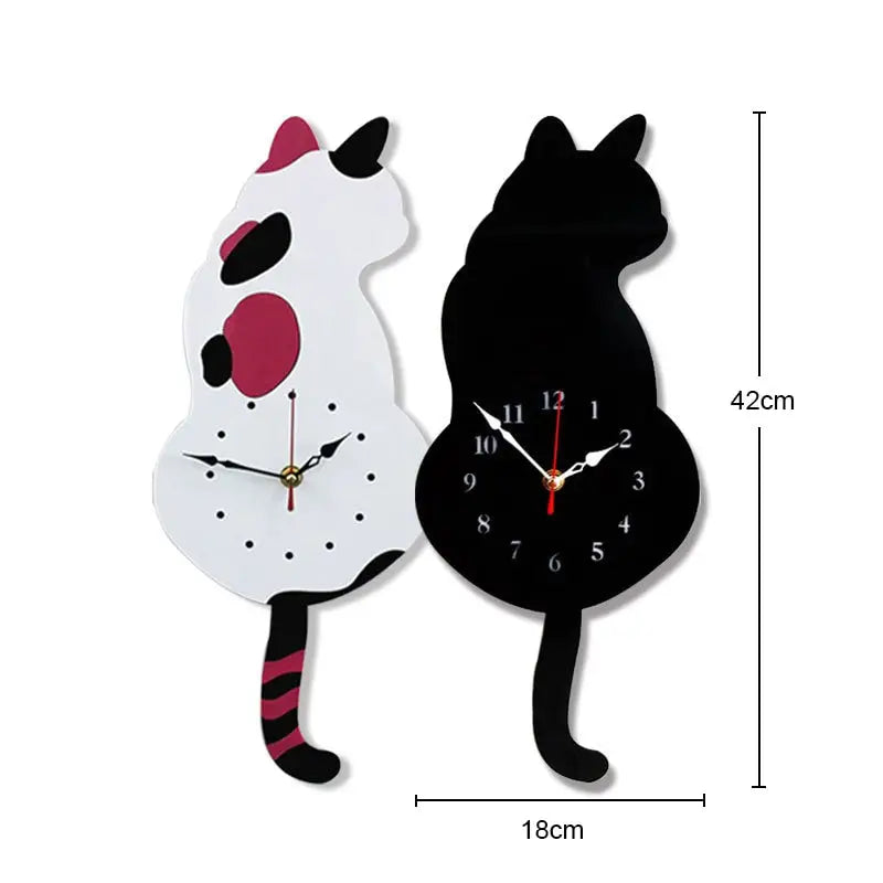 horloge en forme de chat - horloge-industrielle