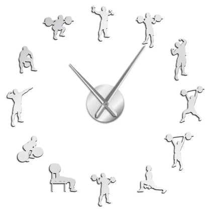 horloge géante salle de sport - horloge-industrielle