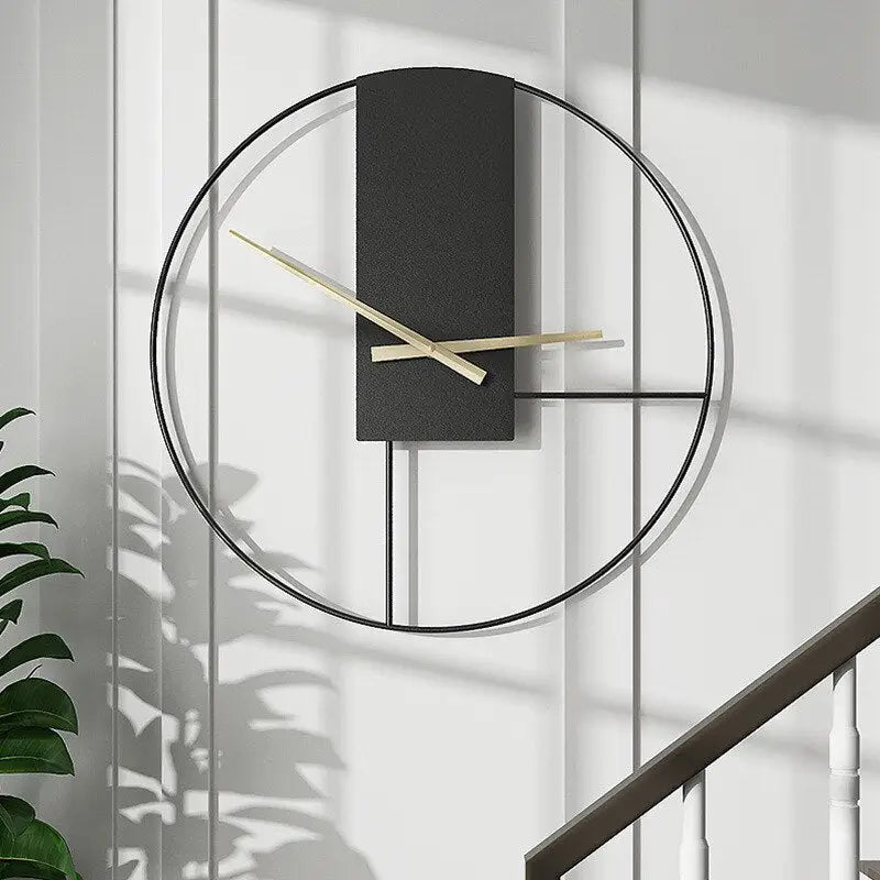 horloge industrielle bois et métal - horloge-industrielle