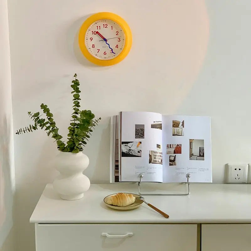 horloge jaune - horloge-industrielle