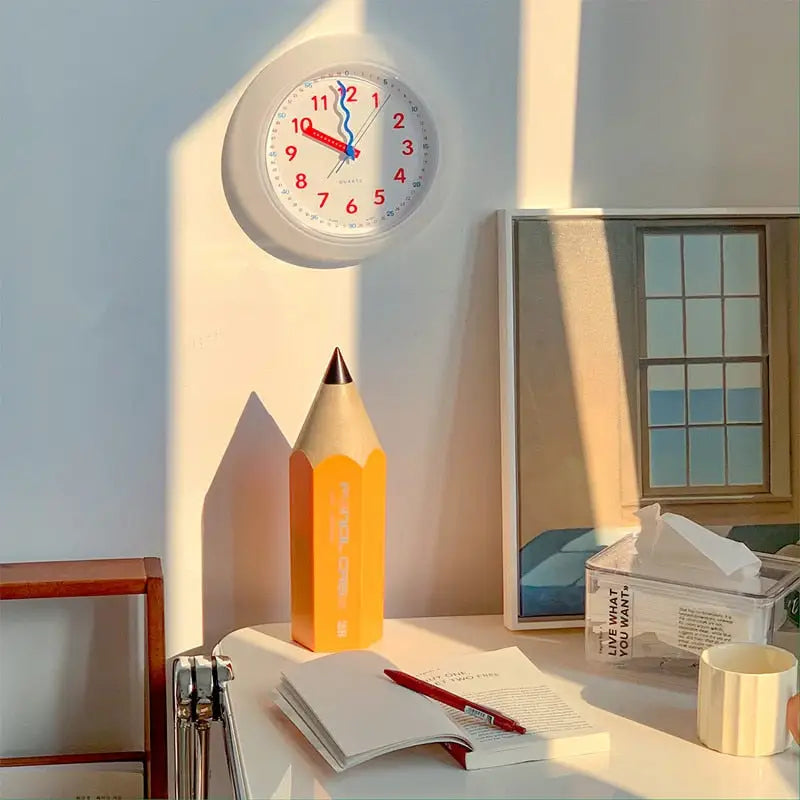 horloge jaune - horloge-industrielle