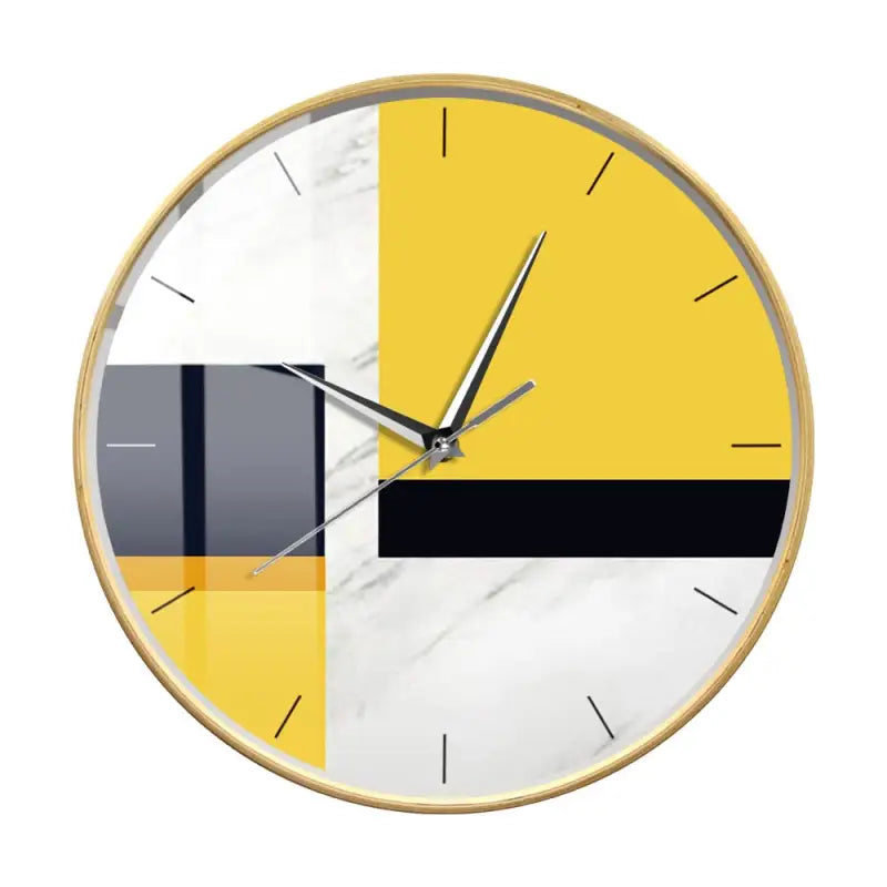 horloge jaune design - horloge-industrielle