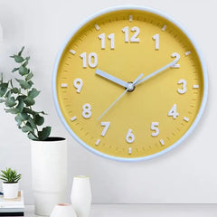 horloge jaune moutarde - horloge-industrielle