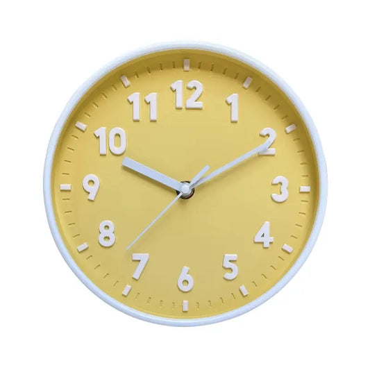 horloge jaune moutarde - horloge-industrielle