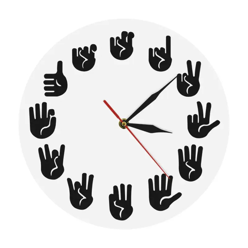 horloge langage des signes - horloge-industrielle