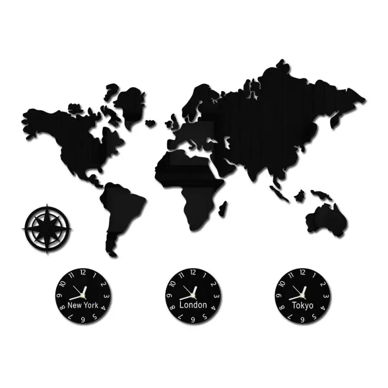 Horloge Mappemonde