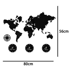 horloge mappemonde - horloge-industrielle