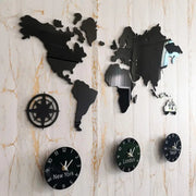 horloge mappemonde - horloge-industrielle