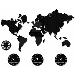 horloge mappemonde - horloge-industrielle