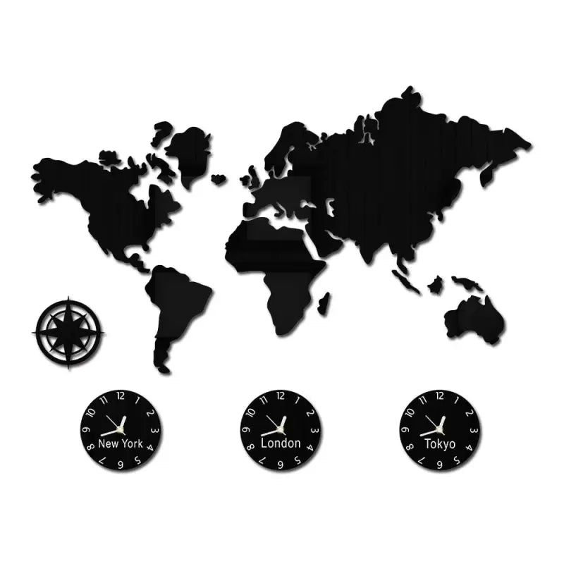 horloge mappemonde - horloge-industrielle