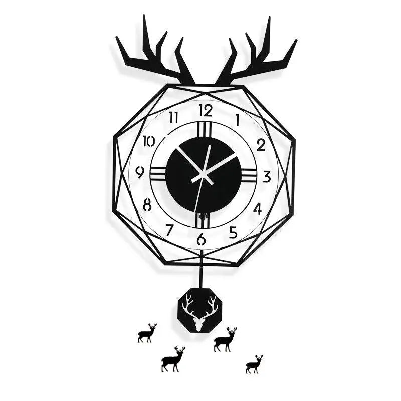 horloge metal noir - horloge-industrielle