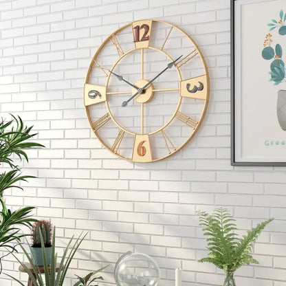 horloge minimaliste dorée - horloge-industrielle