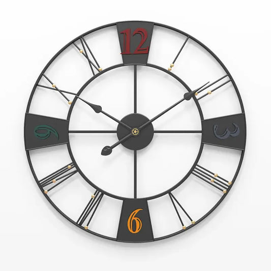 horloge minimaliste dorée - horloge-industrielle